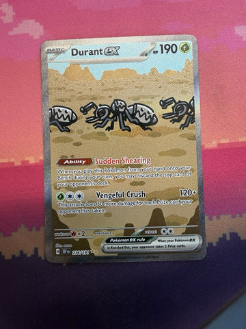 Pokemon Card Durant ex 236/191 Special Illustration Rare Suring Sparks Near Mint