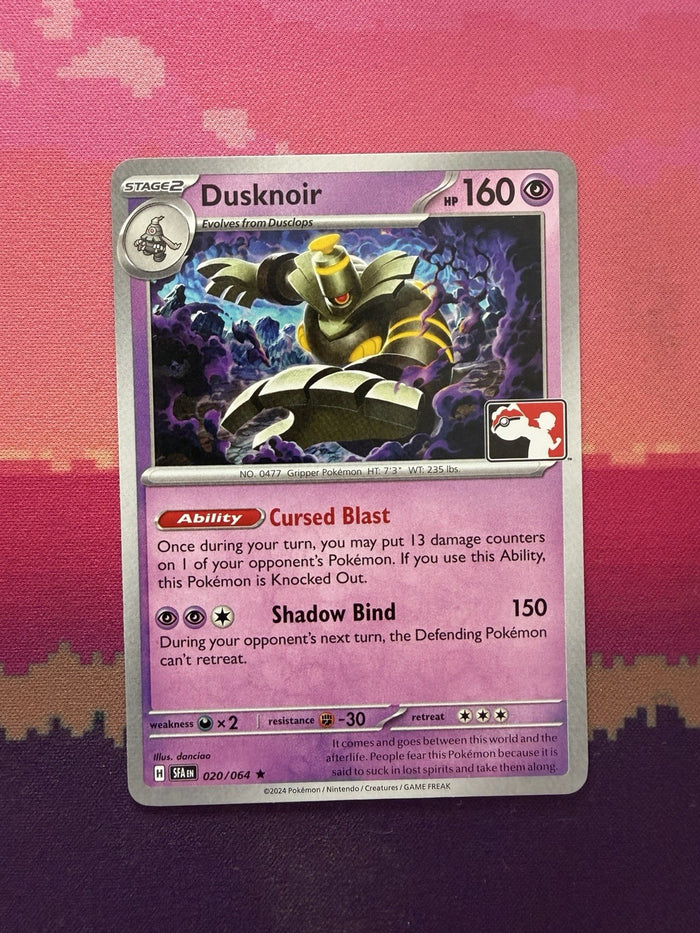Pokemon Card Dusknoir Shrouded Fable Prize Pack 020/064 Near Mint