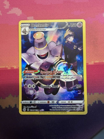 Pokemon Card Dusknoir TG06/TG30 Trainer Gallery Brilliant Stars Near Mint