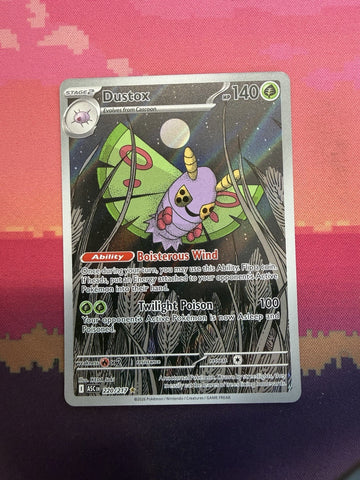 Pokemon Card Dustox 220/217 Illustration Rare Ascended Heroes Near Mint