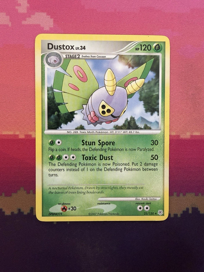 Pokemon Card Dustox Diamond & Pearl Rare 25/130 Near Mint