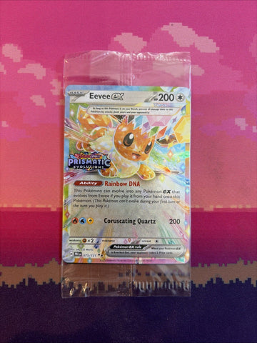 Pokemon Card Eevee ex Prismatic Evolutions STAMPED 075/131 SEALED Near Mint