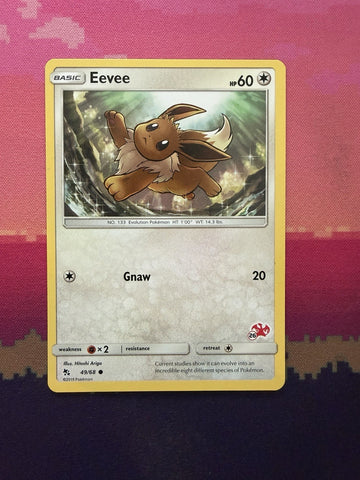 Pokemon Card Eevee Hidden Fates Charizard Trainer Kit Stamp 49/68 Near Mint