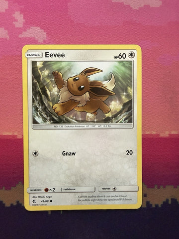 Pokemon Card Eevee Hidden Fates Common 49/68 Near Mint