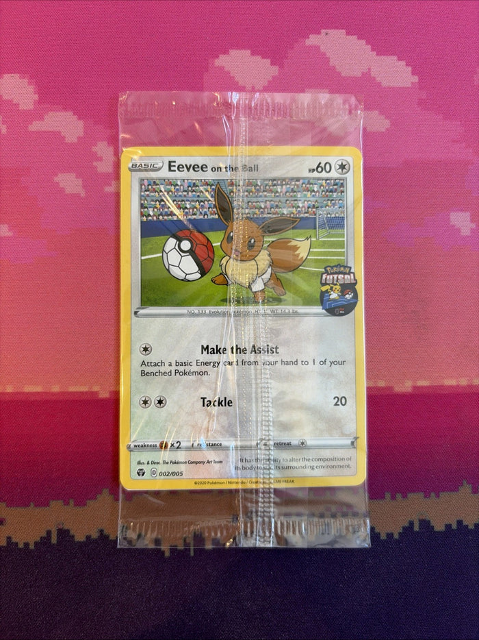 Pokemon Card Eevee on the Ball Futsal Promo STAMPED 002/005 SEALED Near Mint