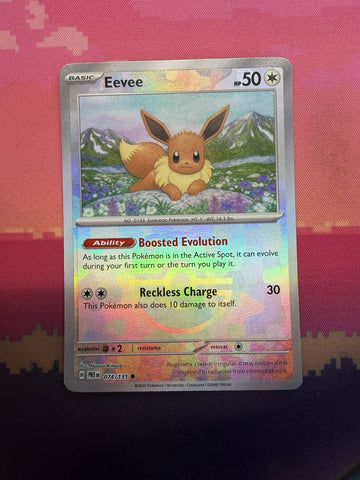 Pokemon Card Eevee Prismatic Evolutions Masterball 074/131 Near Mint