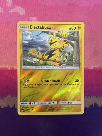 Pokemon Card Electabuzz Lost Thunder Reverse Holo Uncommon 71/214 Near Mint
