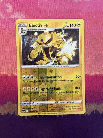 Pokemon Card Electivire Battle Styles Reverse Holo Rare 045/163 Near Mint