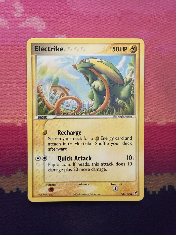 Pokemon Card Electrike Deoxys Common 60/107 Near Mint