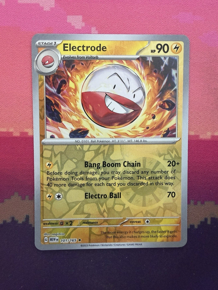 Pokemon Card Electrode 151 Reverse Holo 101/165 Near Mint