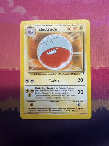 Pokemon Card Electrode Legendary Collection Rare 22/110 Near Mint