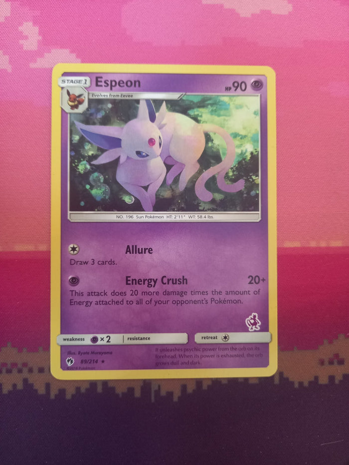 Pokemon Card Espeon Mewtwo Stamp Battle Academy 89/214 Near Mint