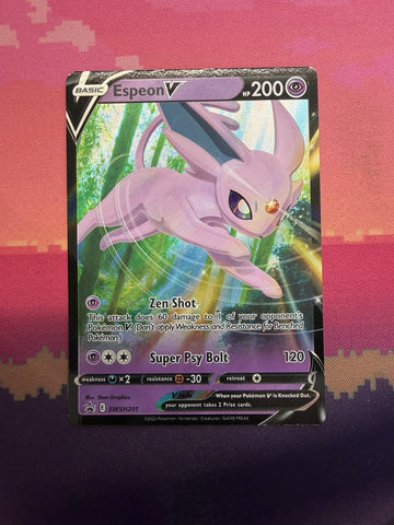 Pokemon Card Espeon V SWSH201 Black Star Promo Near Mint