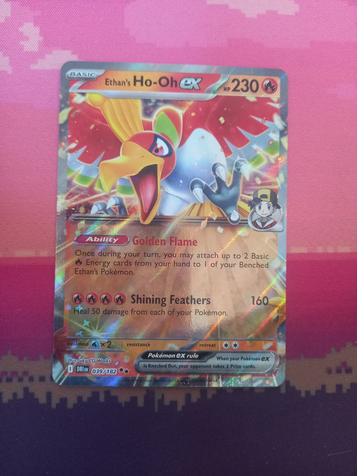 Pokemon Card Ethan's Ho-Oh EX Destined Rivals 039/182 Near Mint