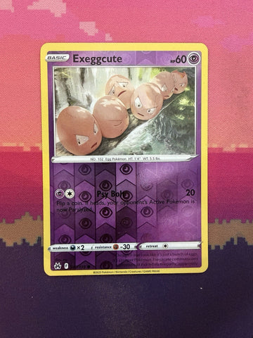 Pokemon Card Exeggute Crown Zenith Reverse Holo Common 057/159 Near Mint