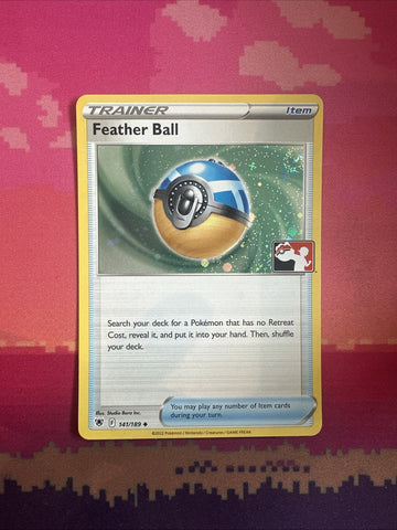 Pokemon Card Feather Ball Astral Radiance Prize Pack Stamp Cosmo Holo 141/189 NM
