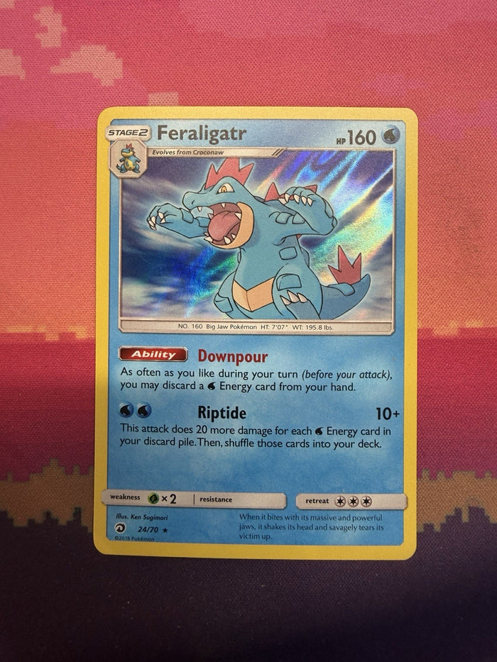 Pokemon Card Feraligatr Dragon Majesty Holo Rare 24/70 Near Mint