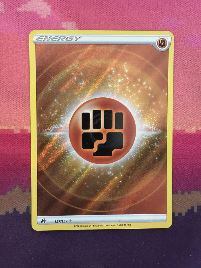 Pokemon Card Fighting Energy Crown Zenith Textured Holo 157/159 Near Mint