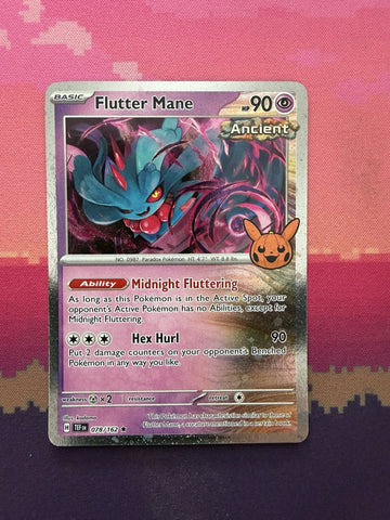 Pokemon Card Flutter Mane Temporal Forces Trick or Trade Cosmo Holo 078/162 NM