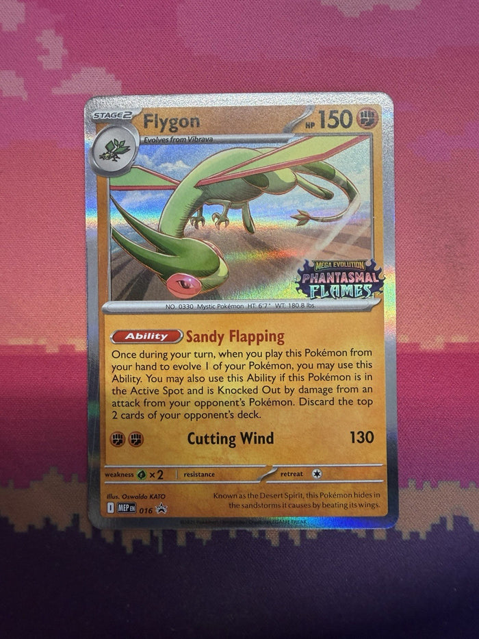 Pokemon Card Flygon Black Star Promo 016 Phantasmal Flames STAMPED Near Mint