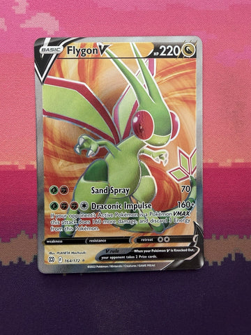 Pokemon Card Flygon V Astral Radiance Ultra Rare 164/172 Near Mint