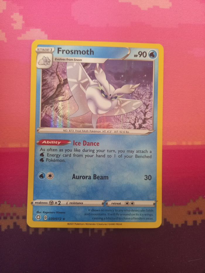 Pokemon Card Frosmoth Shining Fates Holo 030/072 Near Mint