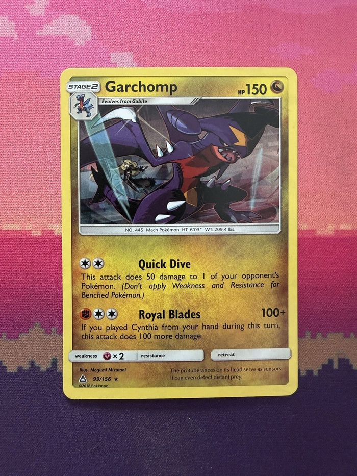 Pokemon Card Garchomp Ultra Prism Cracked Ice 99/156  Near Mint