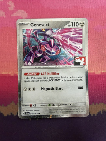 Pokemon Card Genesect Prize Pack Stamp Holo 040/064 Near Mint