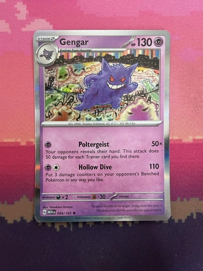 Pokemon Card Gengar Scarlet & Violet 151 Holo Rare 094/165 Near Mint