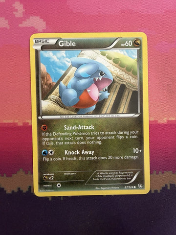 Pokemon Card Gible Dragons Exalted Common 87/124 Near Mint