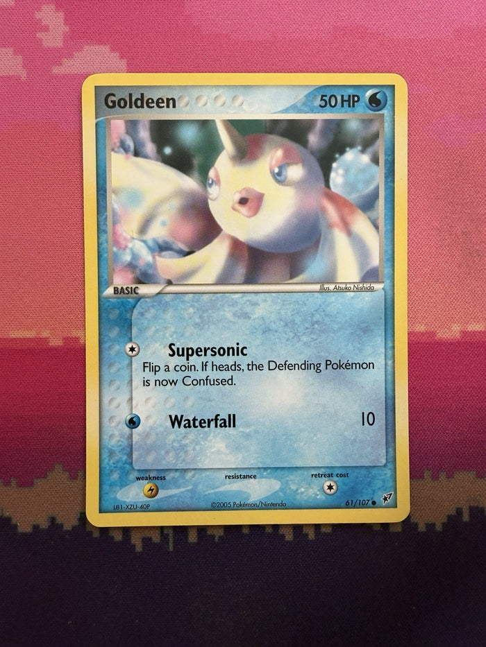 Pokemon Card Goldeen Deoxys Common 61/107 Near Mint