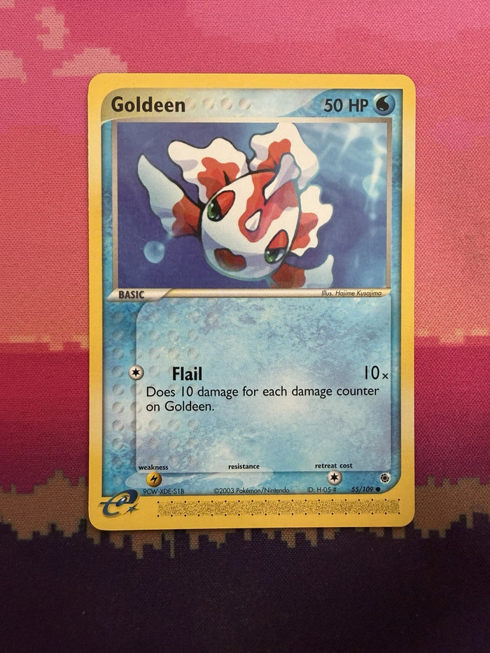 Pokemon Card Goldeen Ruby & Sapphire Common 55/109 Near Mint