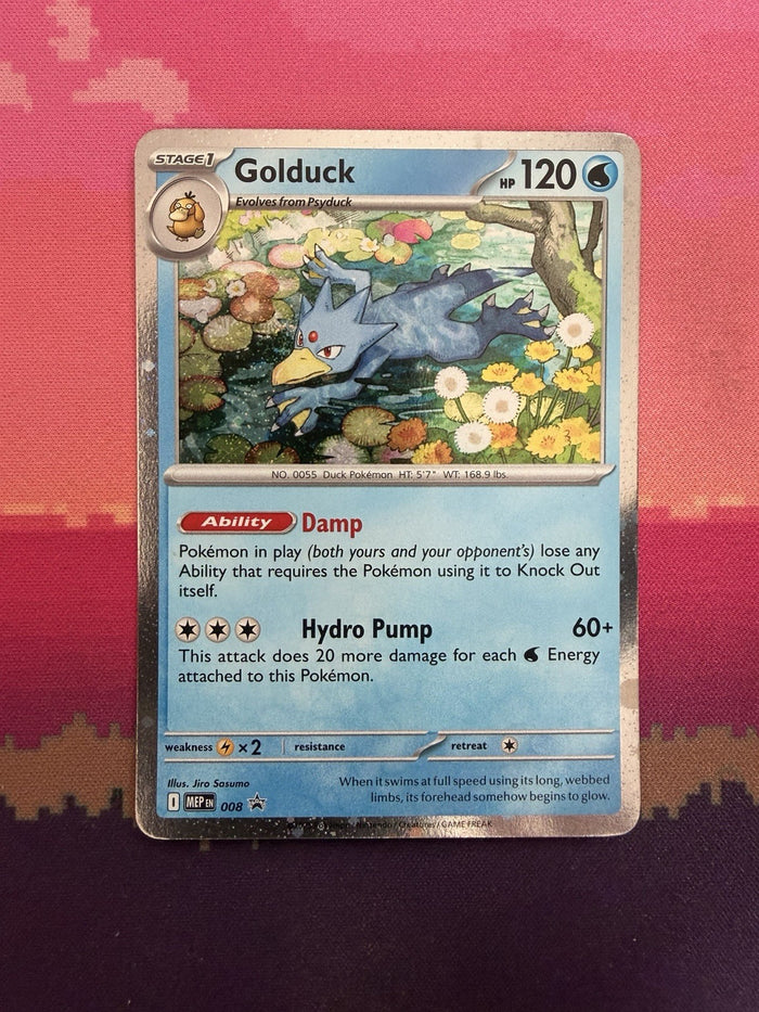 Pokemon Card Golduck Black Star Promo Cosmo 008 Near Mint
