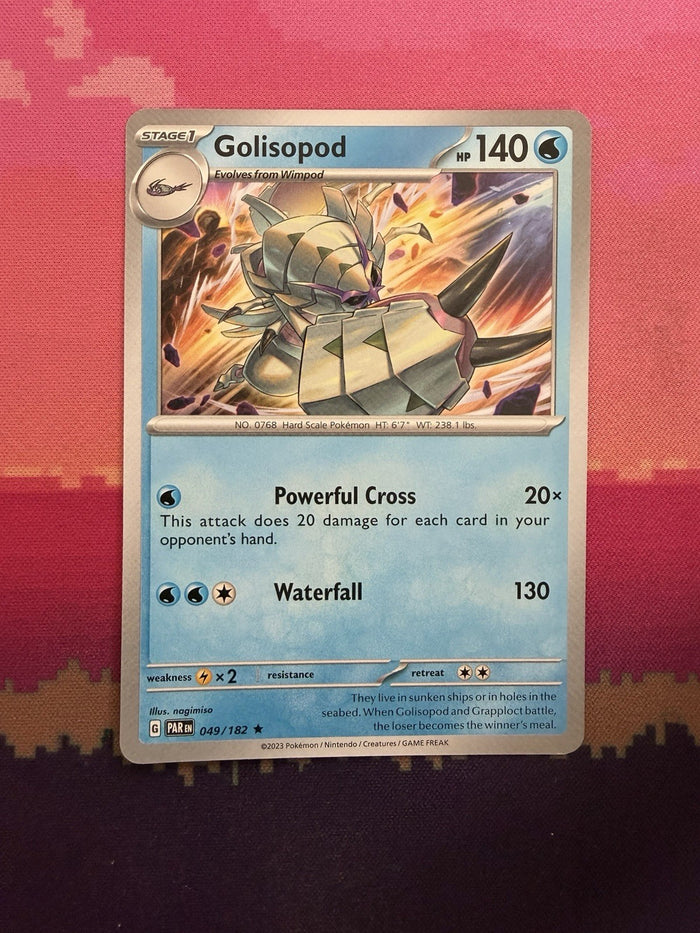 Pokemon Card Golisopod Paradox Rift Rare 049/182 Near Mint