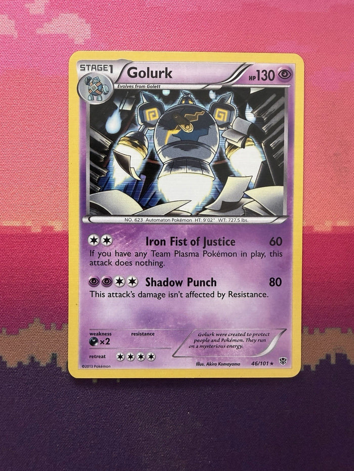 Pokemon Card Golurk Plasma Bast Holo 46/101  Near Mint