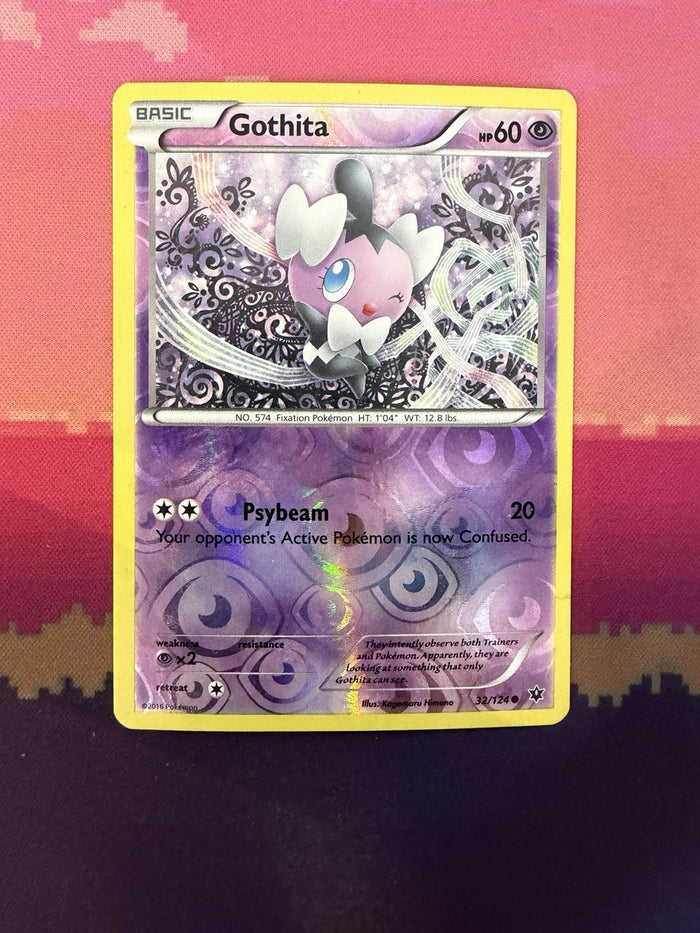 Pokemon Card Gothita Fates Collide Reverse Holo Common 32/124 Near Mint