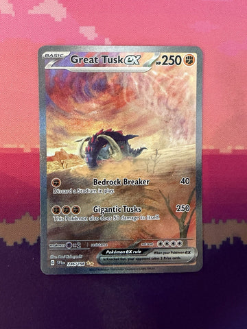 Pokemon Card Great Tusk Scarley & Violet Special Illustration Rare 246/198 NM