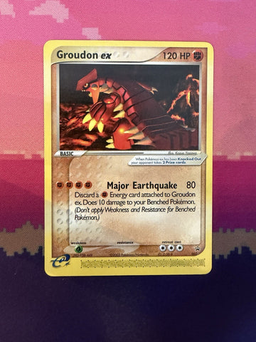 Pokemon Card Groudon Ex Black Star Promo 002 Near Mint