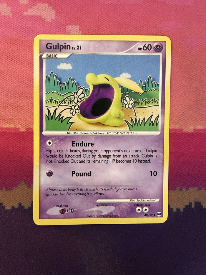Pokemon Card Gulpin Platinum Arceus Uncommon 40/99 Near Mint