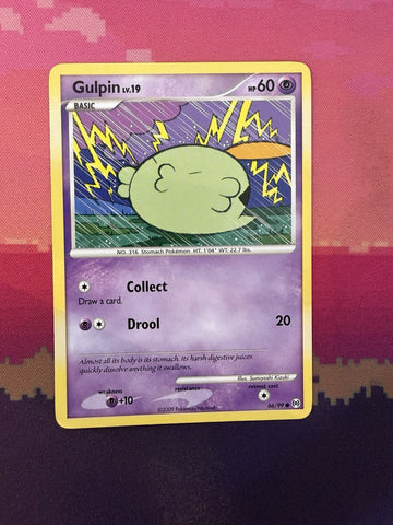Pokemon Card Gulpin Platinum Arceus Common 66/99 Near Mint