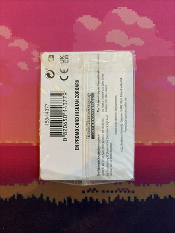 Pokemon Card Hisuian Zoroark Game Stop Promo STAMPED 076/196 SEALED Near Mint (back)