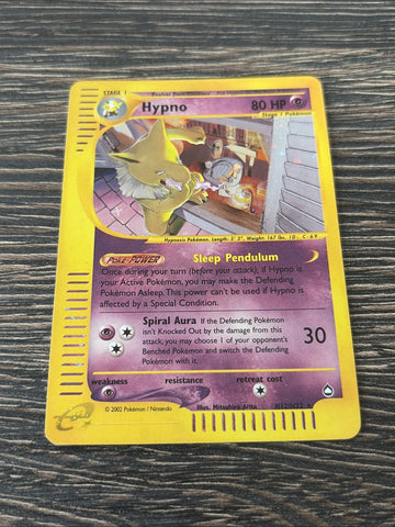 Pokemon Card Hypno Aquapolis Holo Rare H12/H32 Light Play Condition (back)
