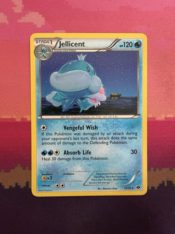 Pokemon Card Jellicent Next Destinies Rare 35/99 Near Mint