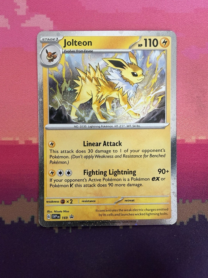 Pokemon Card Jolteon Scarlet & Violet Black Star Promo Cosmo 169 Near Mint