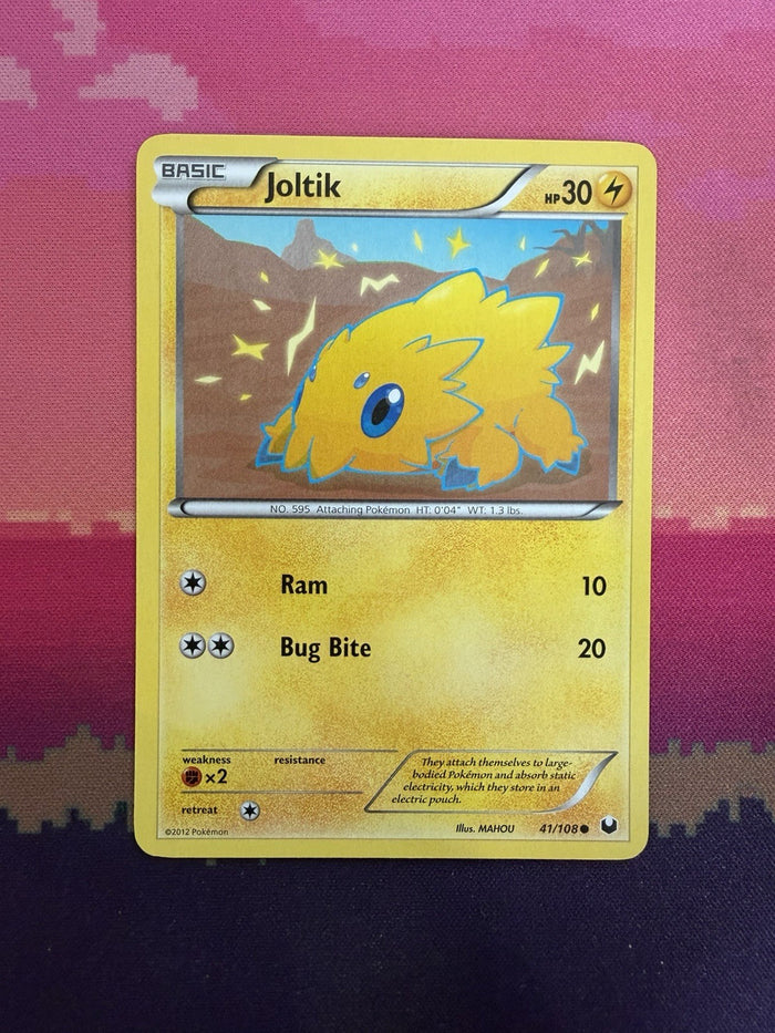 Pokemon Card Joltik Dark Explorers Common 41/108 Near Mint