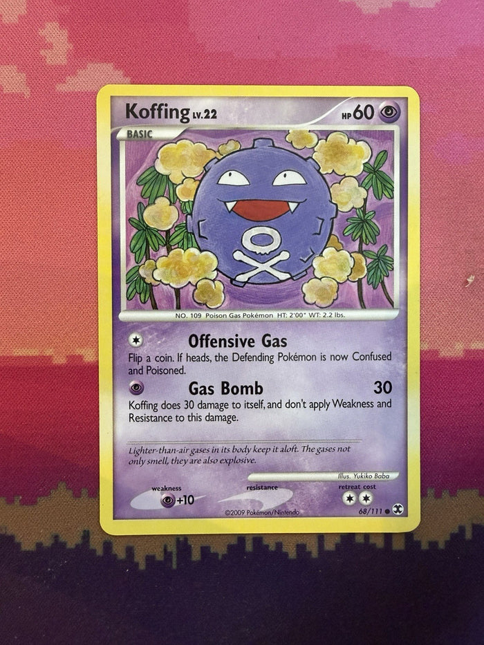 Pokemon Card Koffing Rising Rivals Common 68/111 Near Mint