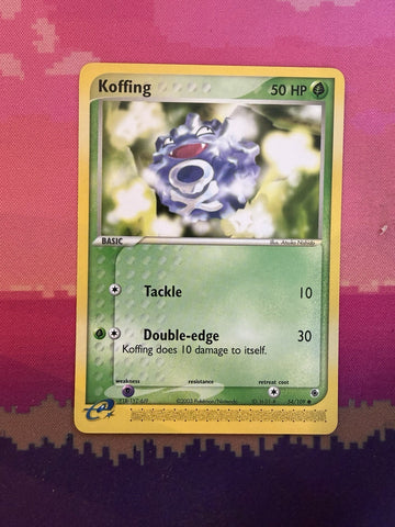 Pokemon Card Koffing Ruby & Sapphire Common 54/109 Near Mint