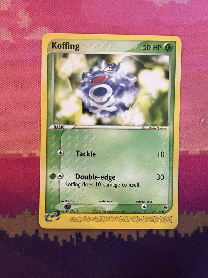 Pokemon Card Koffing Ruby & Sapphire Common 54/109 Near Mint