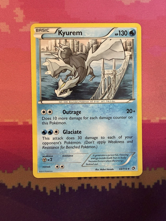 Pokemon Card Kyurem Legendary Treasures Rare 43/113 Near Mint