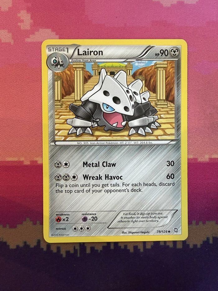 Pokemon Card Lairon Dragons Exalted Uncommon 79/124 Near Mint